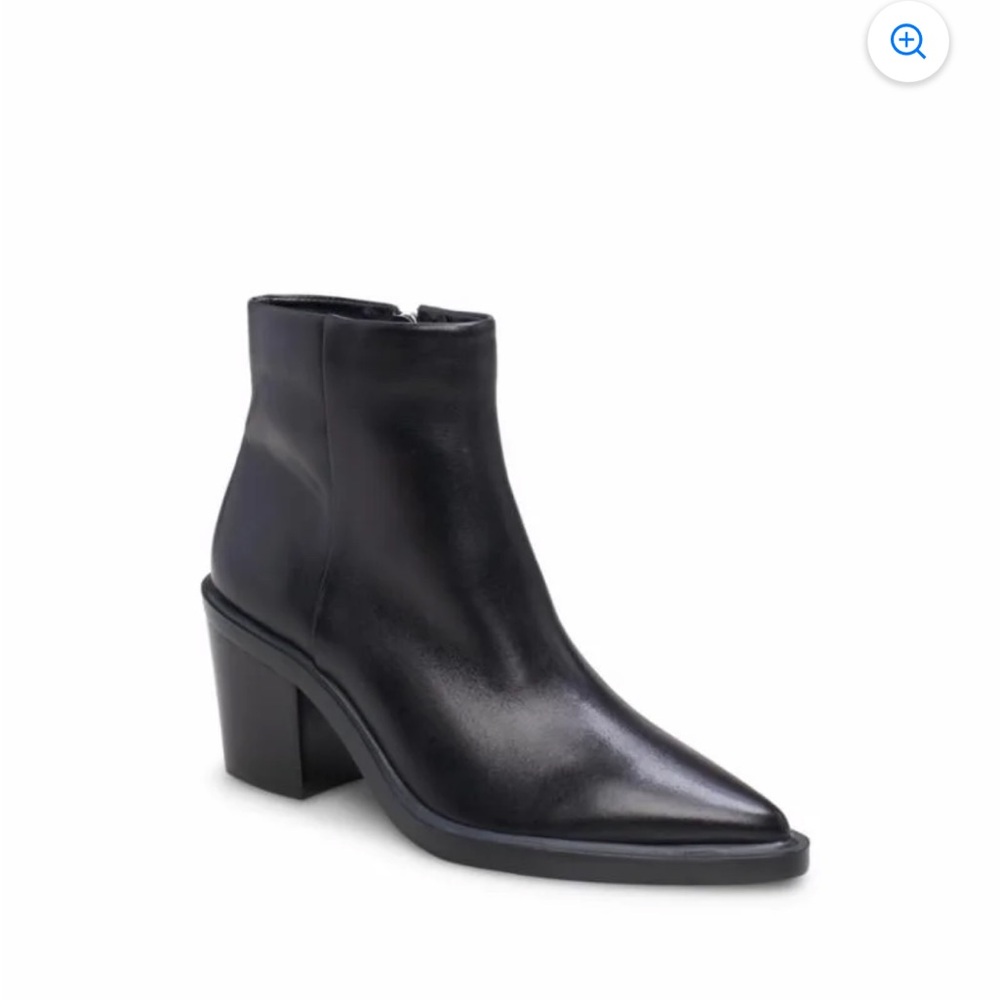 Vince Camuto Sleek Black Ankle Booties